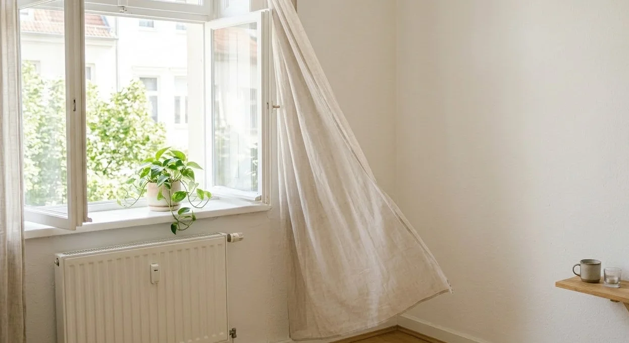 Aérer son appartement pour réduire l’humidité