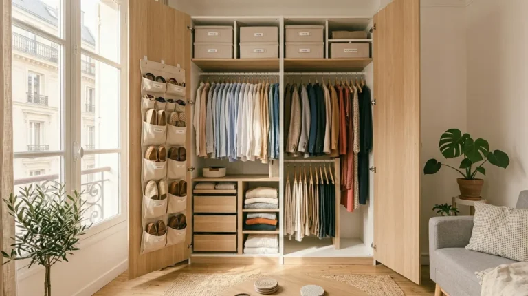Optimiser un petit placard : 7 solutions pour doubler sa capacité sans en racheter un